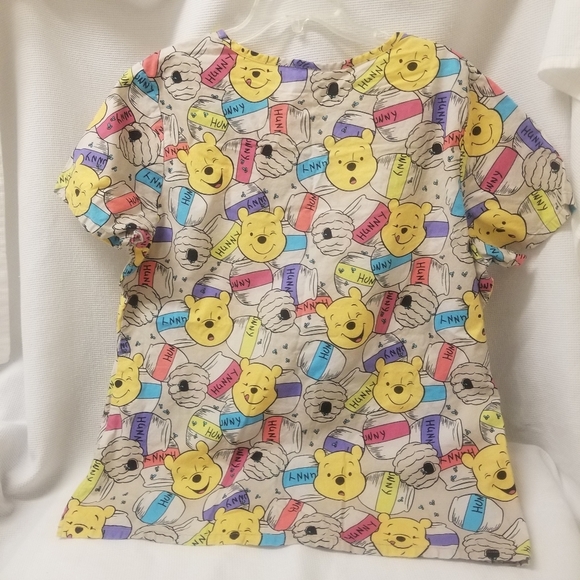 Disney Winie The Pooh Bear Scrub Top - Picture 3 of 7